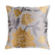 Ethan 18 X 18 inch Saffron/Light Gray/Medium Gray Pillow Kit, Square
