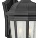 Gilford 3 Light 22 inch Textured Black Outdoor Wall Lantern, Large, Design Series