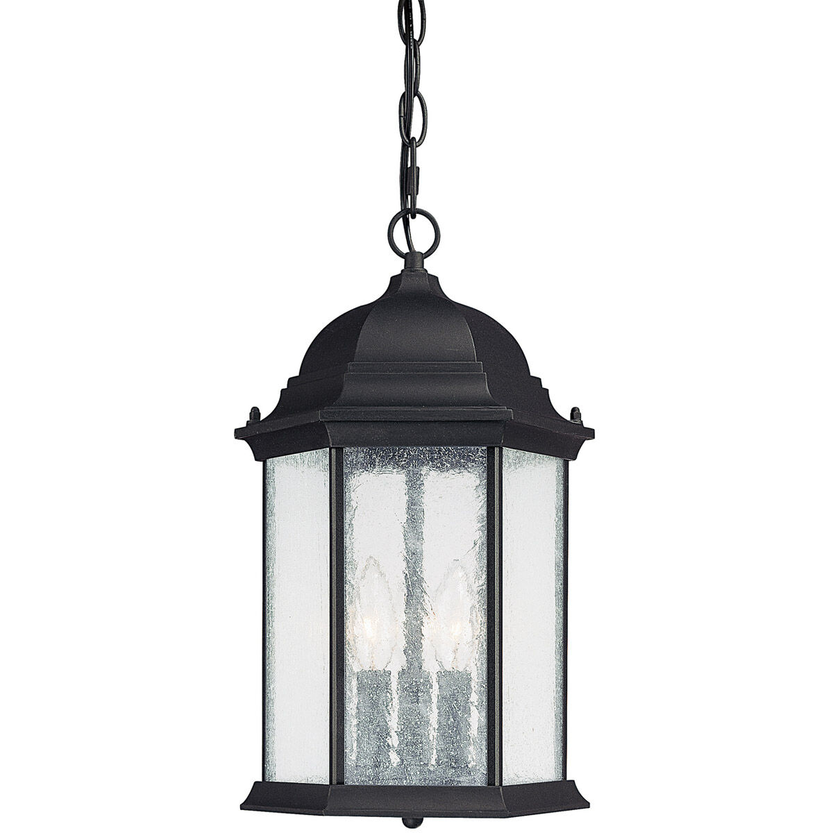 Severinus 3 Light 9.5 inch Black Outdoor Hanging Lantern