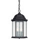 Severinus 3 Light 9.5 inch Black Outdoor Hanging Lantern