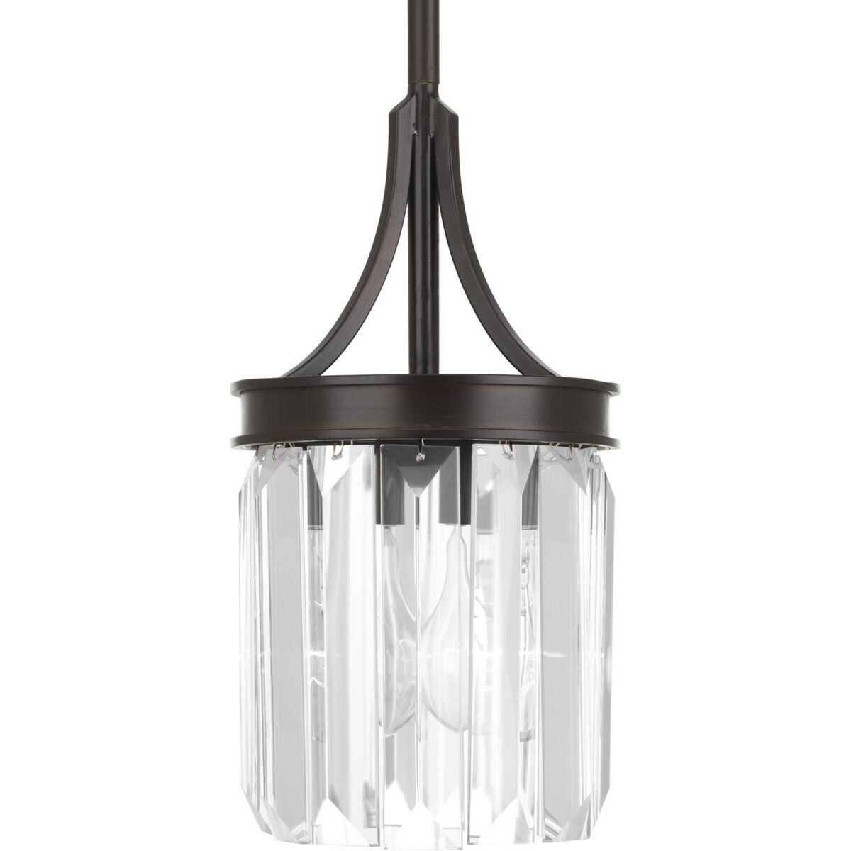 Benedict 1 Light 6 inch Antique Bronze Mini-Pendant Ceiling Light, Design Series