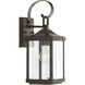 Caelum 1 Light 15 inch Antique Bronze Outdoor Wall Lantern, Small, Design Series