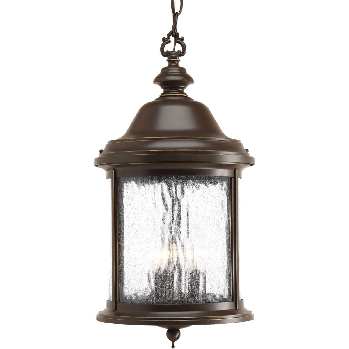 Renee 3 Light 9.63 inch Antique Bronze Outdoor Hanging Lantern