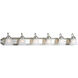 Verity 6 Light 48 inch Brushed Nickel Bath Vanity Wall Light