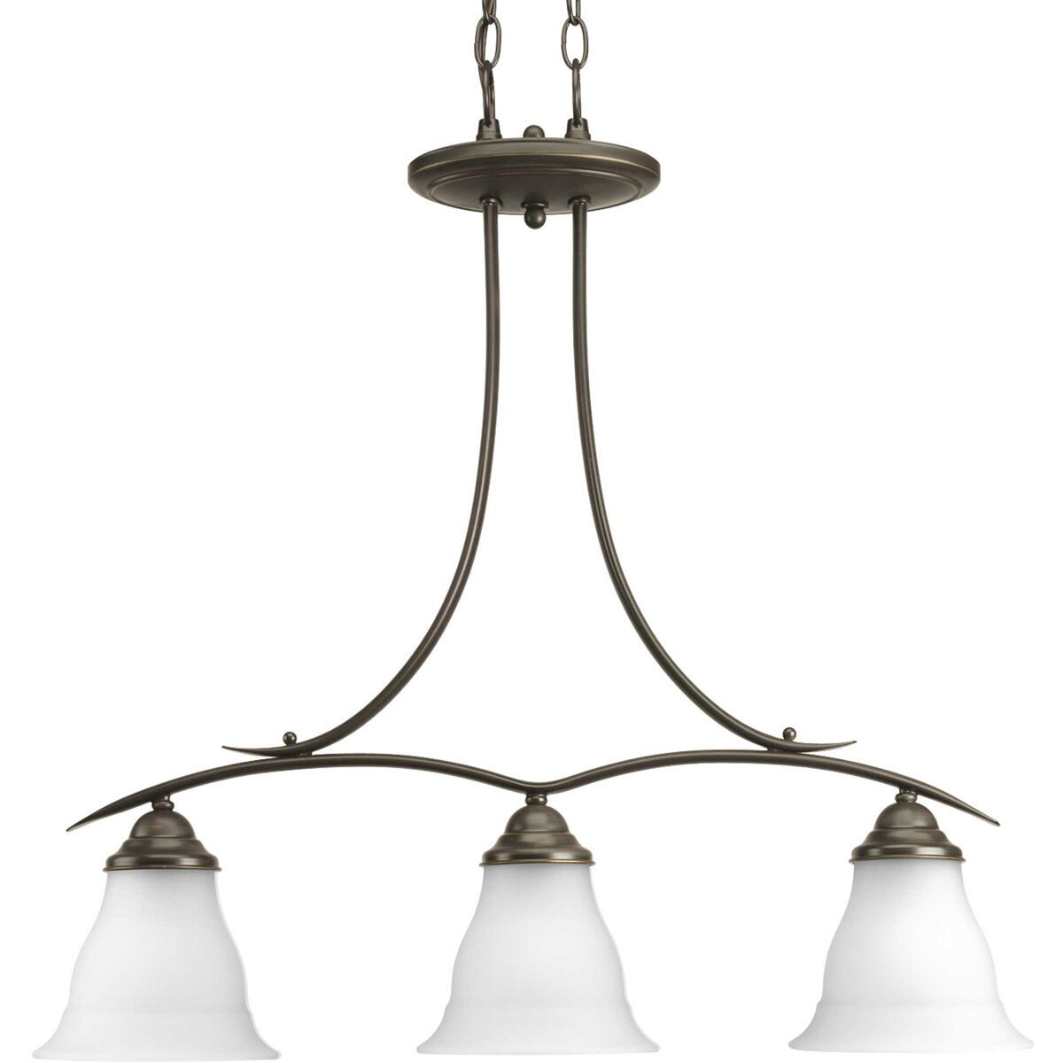 Nerissa 3 Light 6.5 inch Antique Bronze Chandelier Ceiling Light