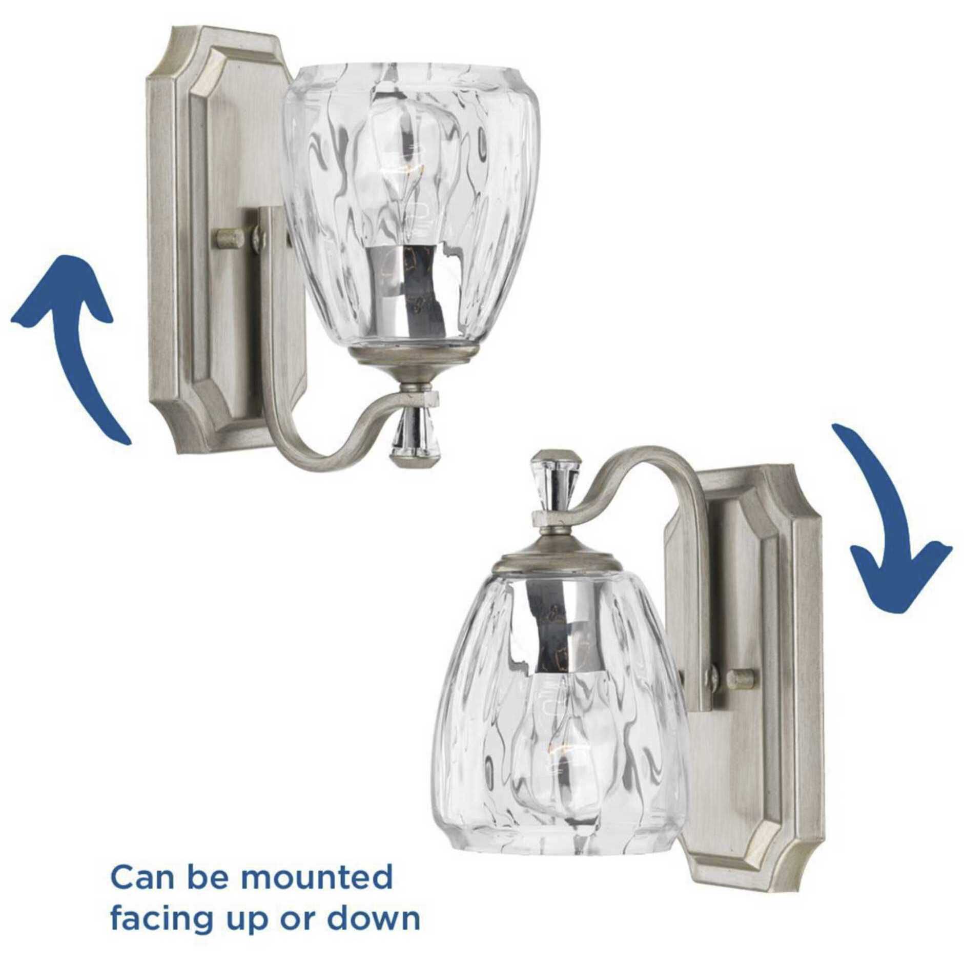 Kenley 1 Light 5 inch Silver Ridge Bath Vanity Wall Light