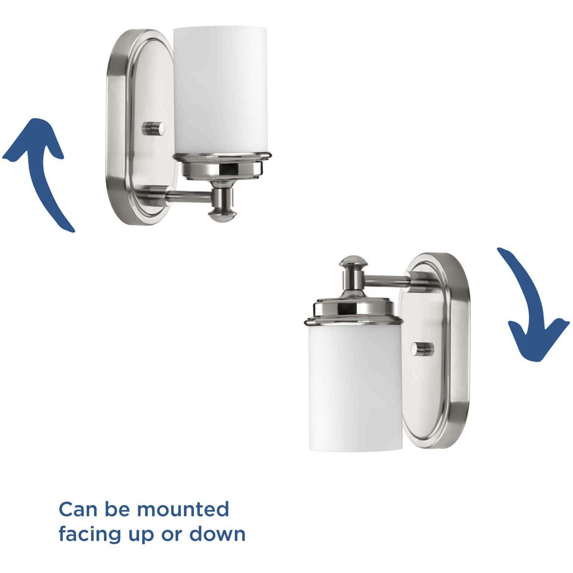 Folsham 1 Light 5 inch Brushed Nickel Bath Vanity Wall Light, Design Series