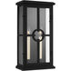 Leyna 2 Light 18 inch Textured Black Outdoor Wall Lantern
