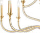 Harry 12 Light 38 inch Parisian Gold Leaf Chandelier Ceiling Light
