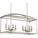 Fiona 8 Light 12 inch Burnished Silver Chandelier Ceiling Light