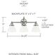 Felix 3 Light 24 inch Polished Nickel Vanity Light Wall Light