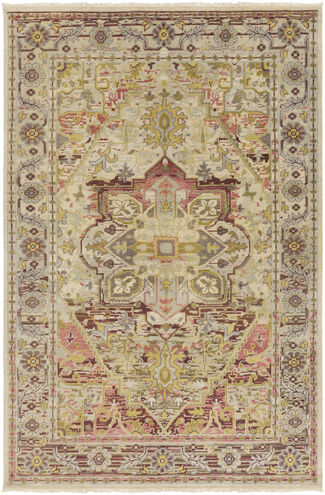 Nero 66 X 42 inch Plum Rug, Rectangle
