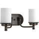 Folsham 2 Light 16 inch Rubbed Bronze Bath Vanity Wall Light, Design Series