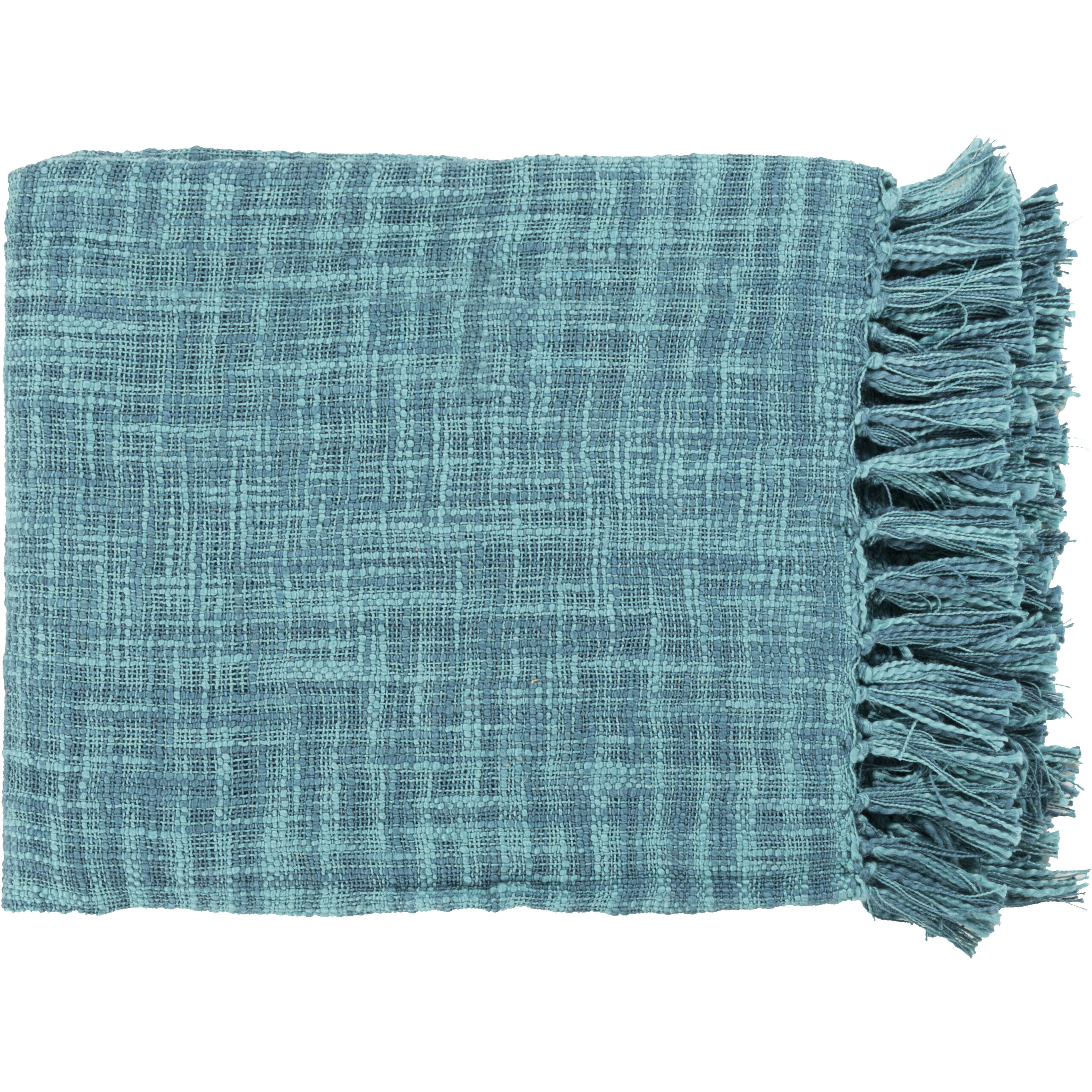 Tavia 59 X 49 inch Deep Teal Throw, Rectangle