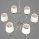 Brenda 6 Light 33 inch Silver Ridge Chandelier Ceiling Light, Design Series