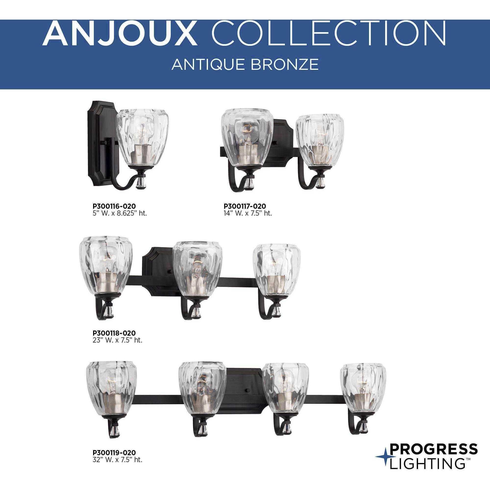 Kenley 3 Light 23 inch Antique Bronze Bath Vanity Wall Light