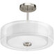 Beardsley 3 Light 15 inch Brushed Nickel Semi-Flush Mount Convertible Ceiling Light