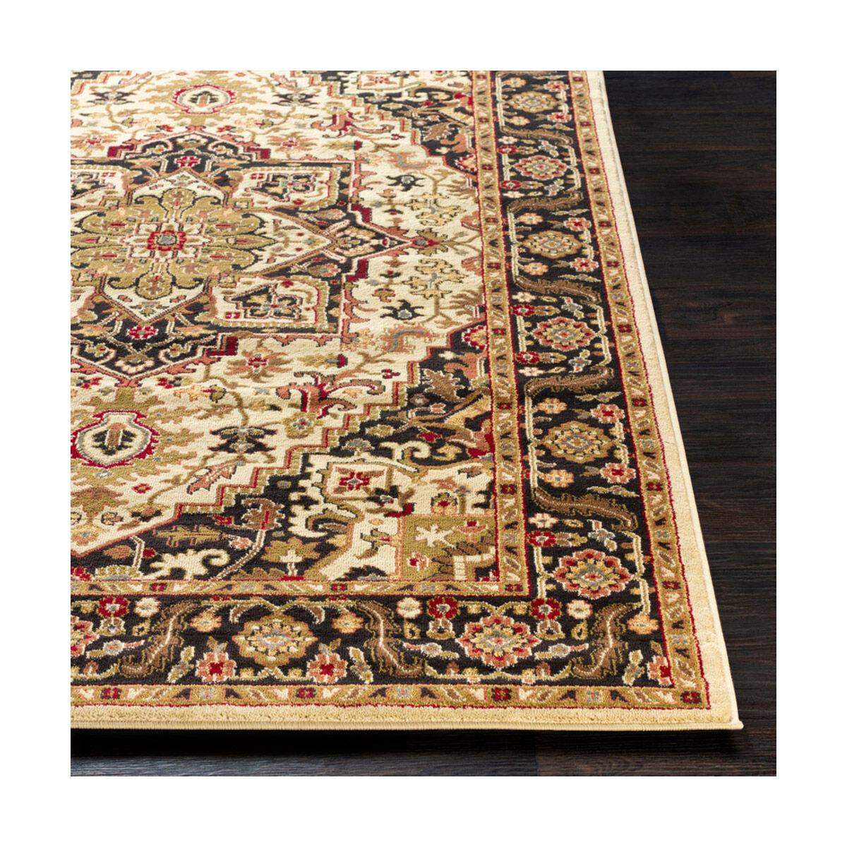 Musetta 39 X 24 inch Dark Brown/Olive/Camel/Butter/Wheat/Burgundy Rugs, Polypropylene