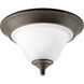 Nerissa 1 Light 12.5 inch Antique Bronze Flush Mount Ceiling Light