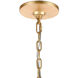 Harry 8 Light 32 inch Parisian Gold Leaf Chandelier Ceiling Light