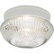 Ignatius 2 Light 9.5 inch White Flush Mount Ceiling Light