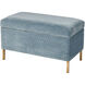 Domitus Blue with Gold Bench