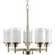 Lyndon 5 Light 20 inch Brushed Nickel Chandelier Ceiling Light