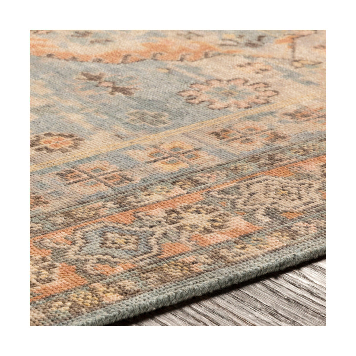 Nero 102 X 66 inch Sky Blue Rug, Rectangle