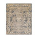 Kalvin 156 X 108 inch Medium Gray/Cream/Wheat/Tan Rugs, Wool, Viscose, and Cotton