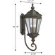 Donato 3 Light 29 inch Oil Rubbed Bronze Outdoor Wall Lantern