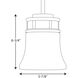 Read 1 Light 6 inch Antique Bronze Mini-Pendant Ceiling Light