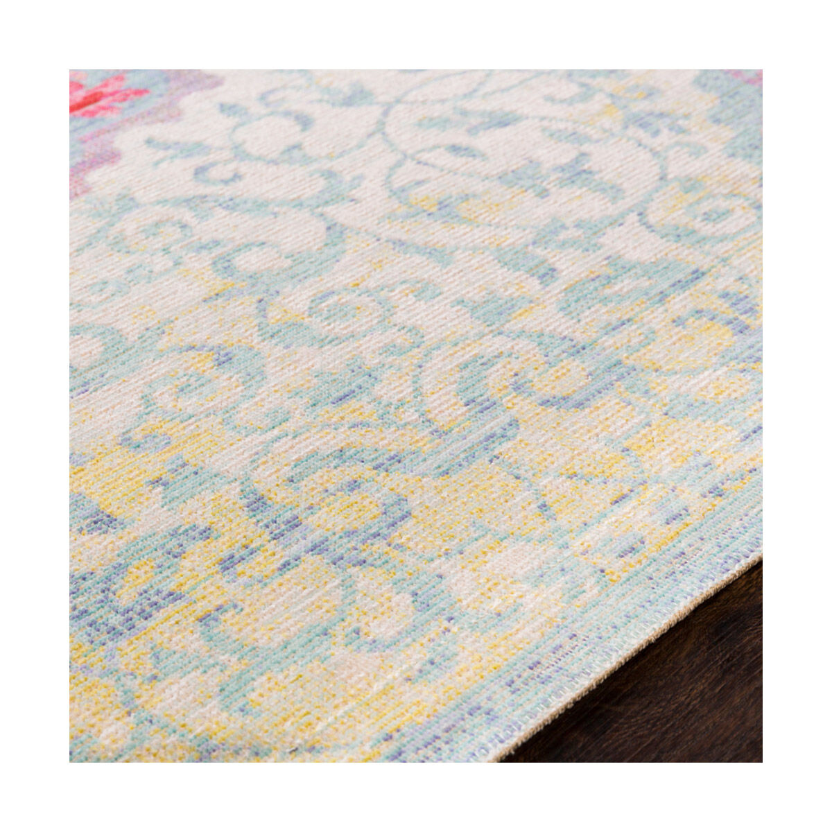 Hilario 36 X 24 inch Aqua Indoor Area Rug, Rectangle