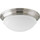 Beata LED 12.5 inch Brushed Nickel Flush Mount Ceiling Light, Progress LED