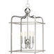 Stokley 4 Light 15 inch Brushed Nickel Pendant Ceiling Light, Design Series