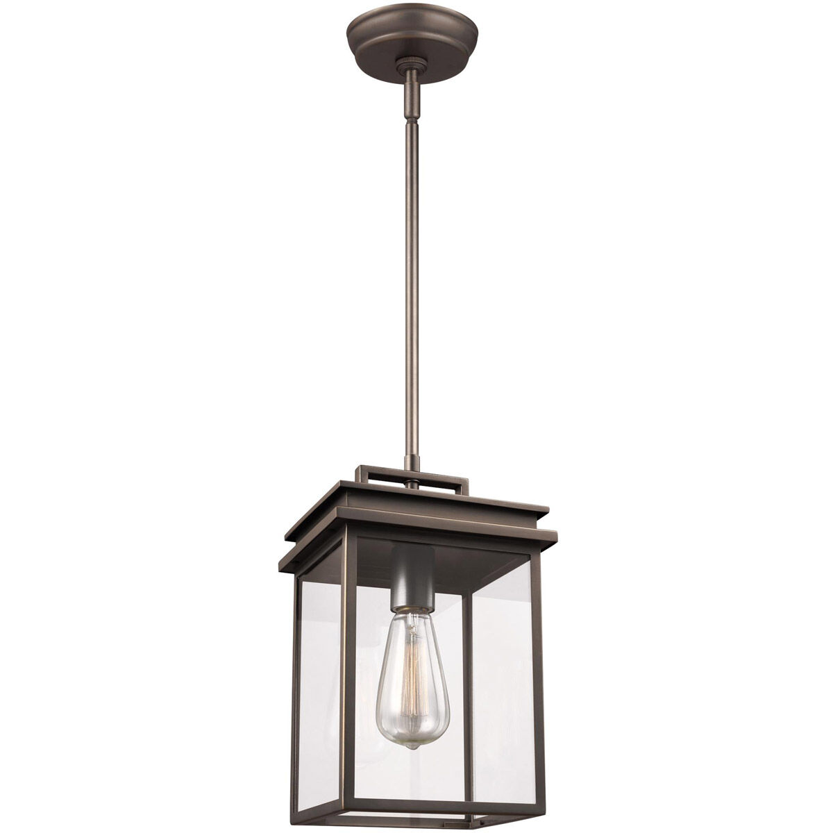 Chancellor 1 Light 7.75 inch Antique Bronze Outdoor Pendant