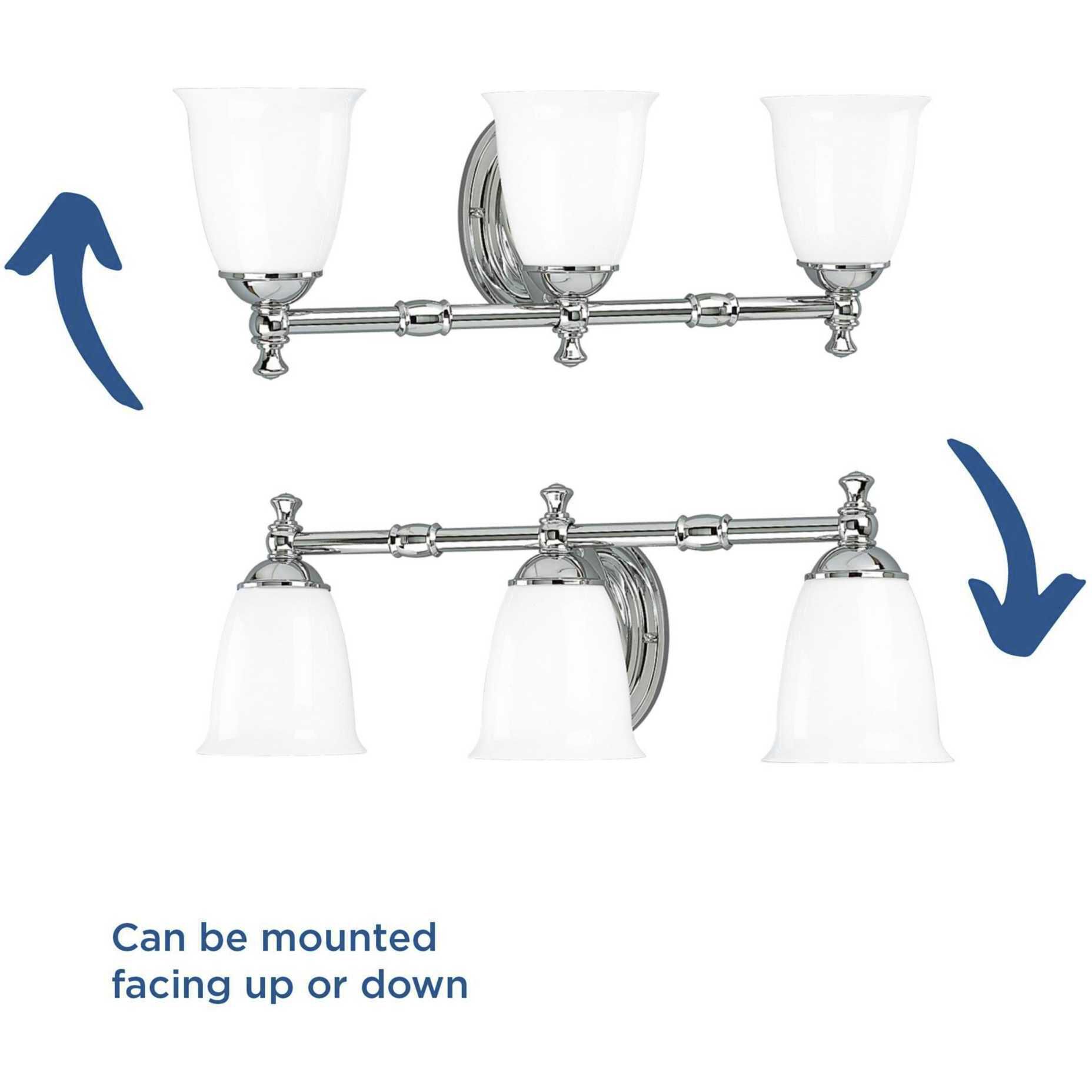 Juno 3 Light 25 inch Polished Chrome Bath Vanity Wall Light, Delta