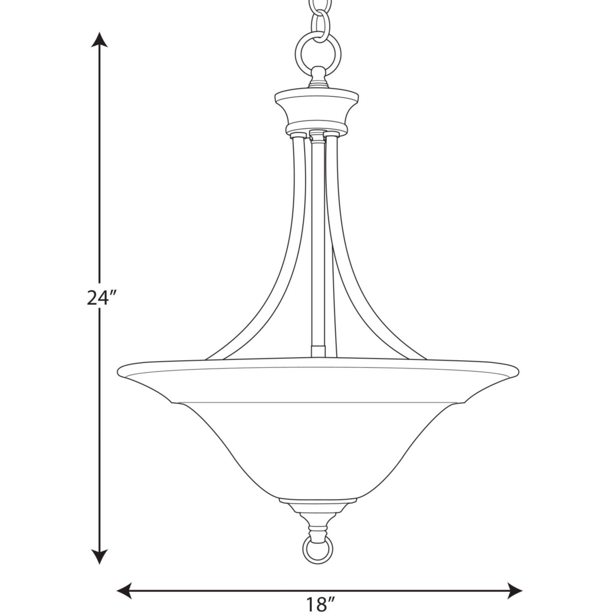 Nerissa 3 Light 18 inch Brushed Nickel Foyer Pendant Ceiling Light