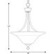Nerissa 3 Light 18 inch Brushed Nickel Foyer Pendant Ceiling Light