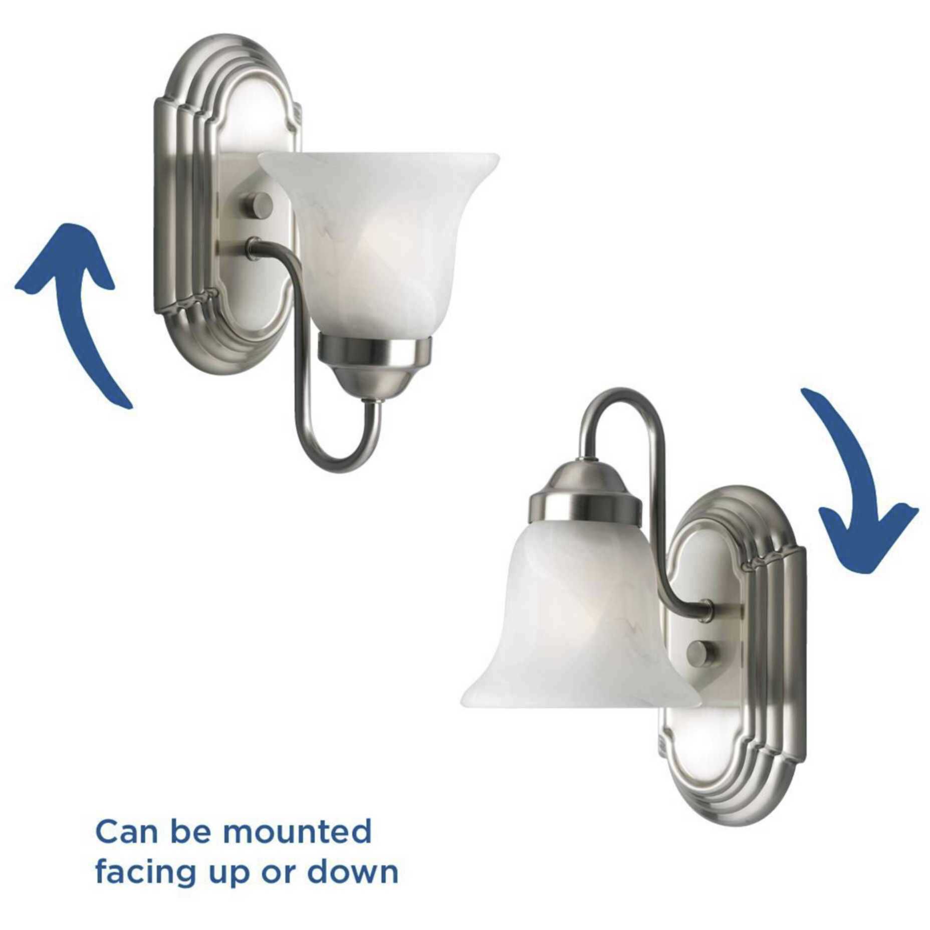 Verity 1 Light 5.25 inch Brushed Nickel Bath Vanity Wall Light