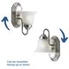 Verity 1 Light 5.25 inch Brushed Nickel Bath Vanity Wall Light