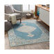 Nelson 90 X 60 inch Aqua/Bright Yellow/White/Peach/Navy Rugs