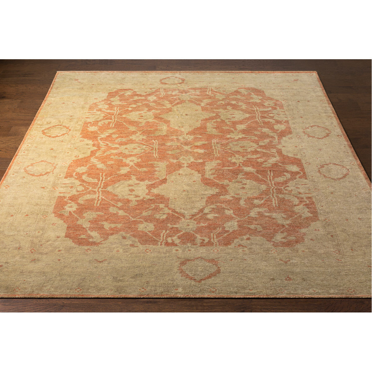 Quinella 108 X 72 inch Light Gray Rug, Rectangle