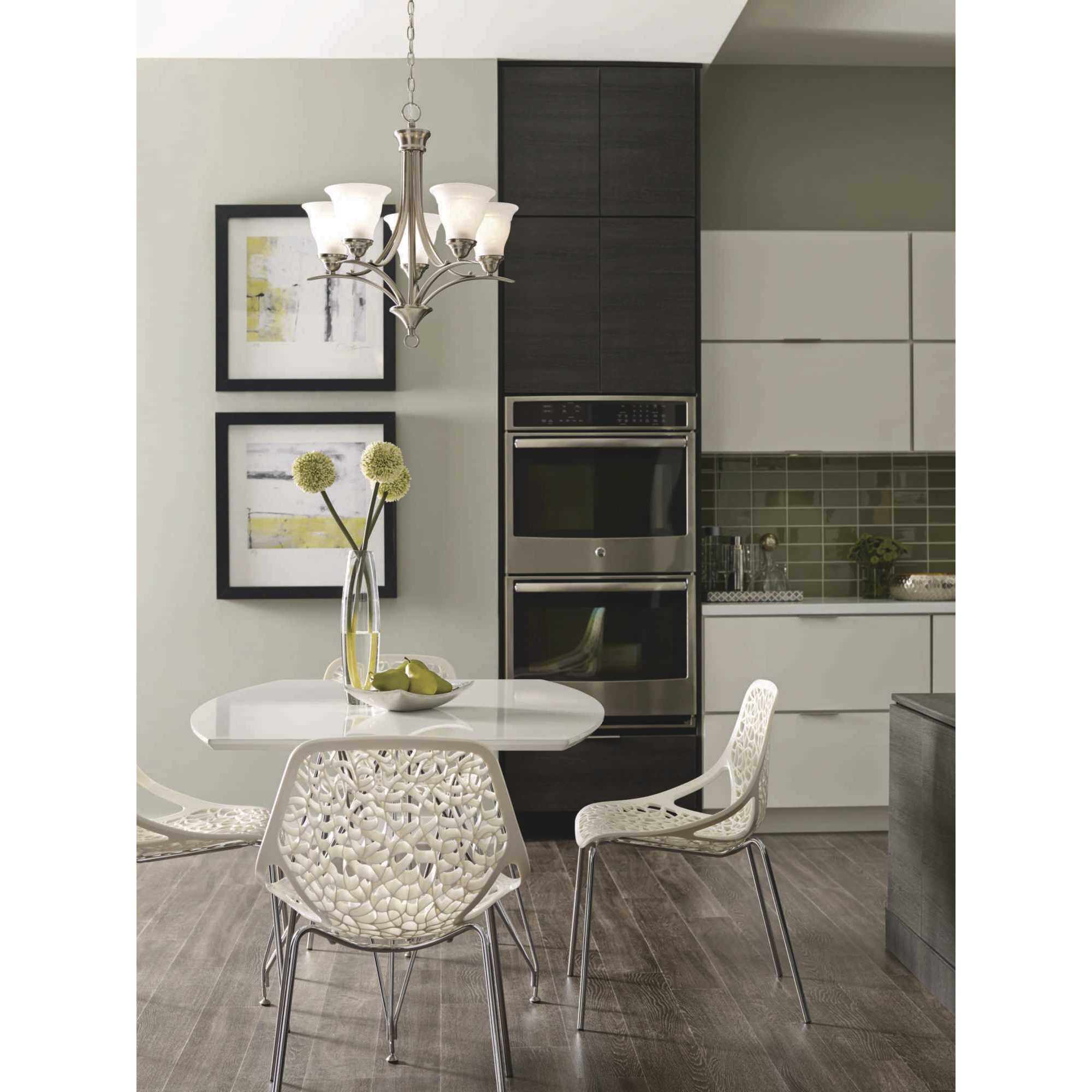 Nerissa 5 Light 23 inch Brushed Nickel Chandelier Ceiling Light