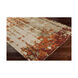 Vevina 156 X 108 inch Bright Orange/Dark Red/Dark Brown/Tan/Khaki/Ivory Rugs, Wool