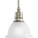 Beacher 1 Light 7.63 inch Brushed Nickel Mini-Pendant Ceiling Light