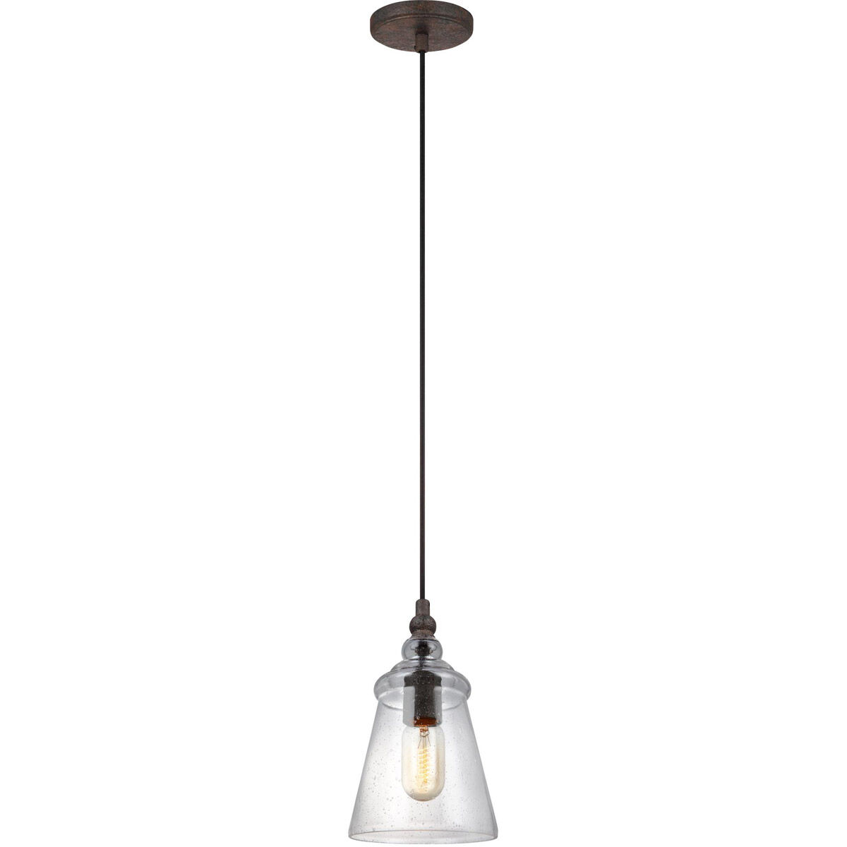 Kordell 1 Light 5.75 inch Dark Weathered Iron Pendant Ceiling Light