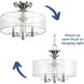 Dale 3 Light 18 inch Polished Nickel Semi-Flush Mount Convertible Ceiling Light, Design Series