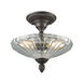 Hamlet 3 Light 12 inch Oil Rubbed Bronze Semi Flush Mount Ceiling Light