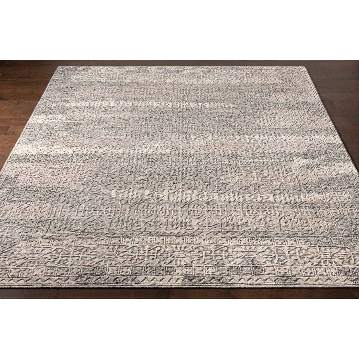 Tostig 72 X 48 inch Gray Rug, Rectangle