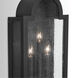 Lindsay 3 Light 25 inch Black Outdoor Wall Mount